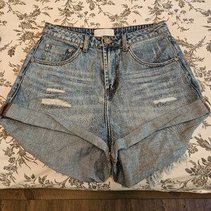 One Teaspoon High waisted Bandit shorts size 28